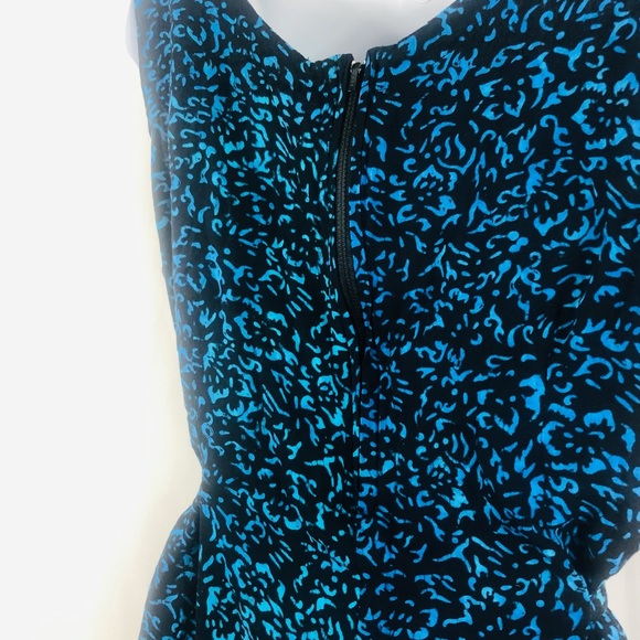 Kimberley’s Travels Rayon patterned sleeveless mini shift dress L - Picture 11 of 15